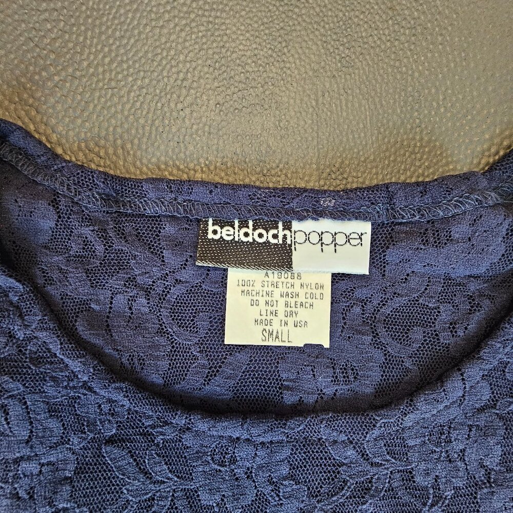 Beldoch Popper Blue Sheer Shirt - Picture 4 of 4
